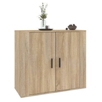 Dulap, stejar sonoma, 80x33x70 cm, lemn compozit - Img 6