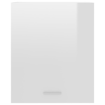 Dulap suspendat alb extralucios 50 x 31 x 60 cm lemn prelucrat - Img 6