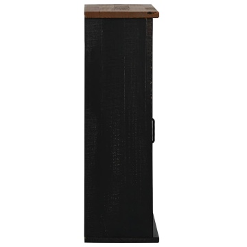 Dulap suspendat HALDEN cu ușă glisantă negru 49x22,5x70 cm pin - Img 4