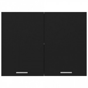 Dulap suspendat, negru, 80 x 31 x 60 cm, PAL - Img 5
