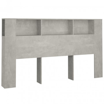 Dulap tăblie, gri beton, 180x18,5x104,5 cm - Img 2