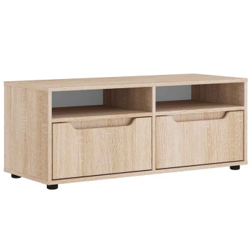 Dulap TV „VISNES” Stejar Sonoma 100x40x38 cm lemn prelucrat - Img 2