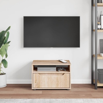 Dulap TV „VISNES” Stejar Sonoma 60x40x38 cm lemn prelucrat - Img 3