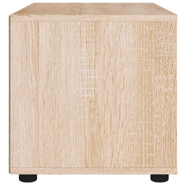 Dulap TV „VISNES” Stejar Sonoma 60x40x38 cm lemn prelucrat - Img 6