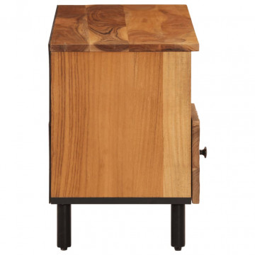 Dulap TV, 100x33x46 cm, lemn masiv de acacia - Img 5
