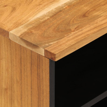 Dulap TV, 100x33x46 cm, lemn masiv de acacia - Img 7