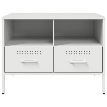 Dulap TV, 2 buc., alb, 68x39x50,5 cm, oțel laminat la rece - Img 6