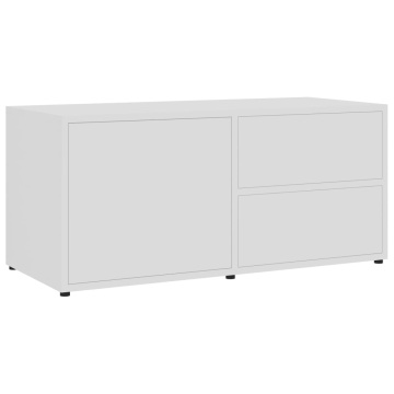 Dulap TV, alb, 80 x 34 x 36 cm, lemn prelucrat - Img 2