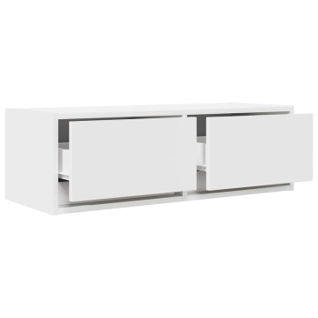 Dulap TV alb 80x31x25,5 cm lemn prelucrat - Img 8