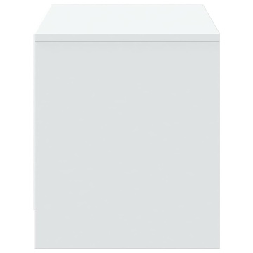 Dulap TV cu LED, alb, 97x34x40 cm, lemn prelucrat - Img 6