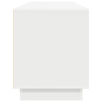 Dulap TV cu lumini LED alb 193,5x41x50 cm - Img 7