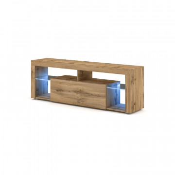 Dulap TV LED Wotan stejar Everest, 140 cm - Img 4