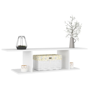 Dulap TV montaj pe perete, alb, 103x30x26,5 cm - Img 3
