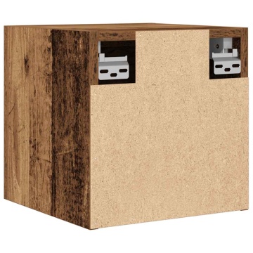 Dulap TV montaj pe perete, lemn vechi, 30,5x30x30 cm - Img 5
