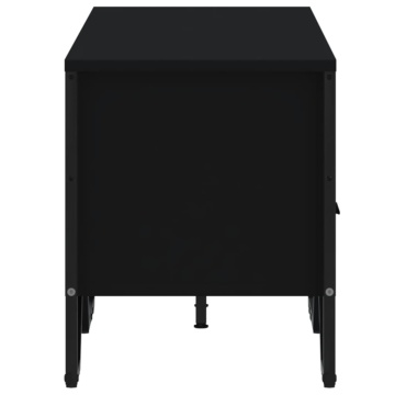 Dulap TV, negru, 122x34x41 cm, lemn prelucrat - Img 8