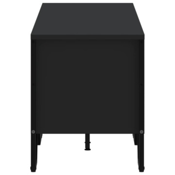 Dulap TV, negru, 180x34x41 cm, lemn prelucrat - Img 8