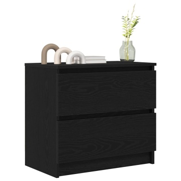 Dulap TV negru 60x35x54 cm lemn prelucrat - Img 4