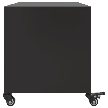 Dulap TV, negru, 68x39x43,5 cm, oțel laminat la rece - Img 6