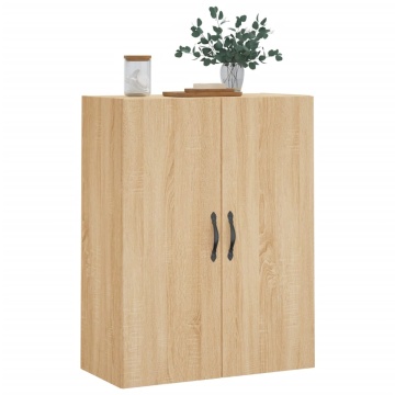 Dulap TV pe perete stejar sonoma, 69,5x34x90 cm, lemn prelucrat - Img 4