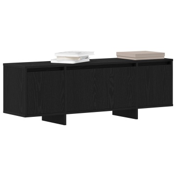 Dulap TV, stejar negru, 120x30x40,5 cm, lemn prelucrat - Img 3
