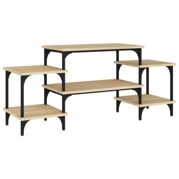 Dulap TV, stejar sonoma, 117x35x52 cm, lemn prelucrat - Img 2