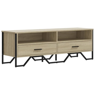 Dulap TV, stejar sonoma, 122x34x41 cm, lemn prelucrat - Img 2