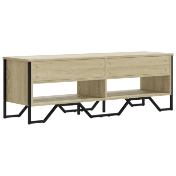 Dulap TV, stejar sonoma, 122x34x41 cm, lemn prelucrat - Img 5