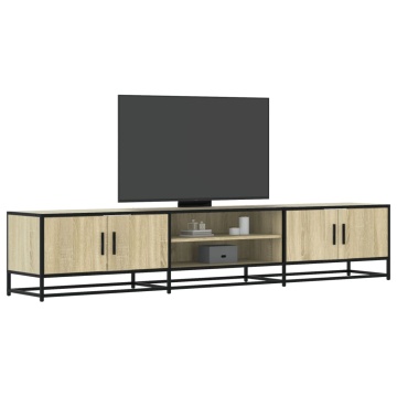 Dulap TV, stejar sonoma, 210x35x41 cm, lemn prelucrat - Img 1