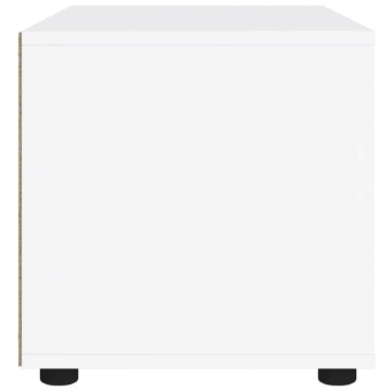 Dulap TV VISNES alb 60x40x38 cm lemn de prelucrare - Img 6