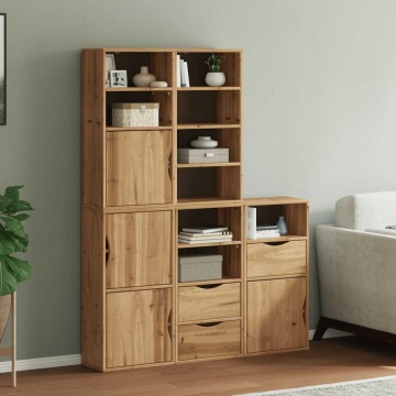 Dulapuri laterale 5 buc ODDA 40x24x79 cm lemn masiv de pin - Img 1