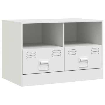 Dulapuri TV 2 buc., alb, 67x39x44 cm Otel - Img 6