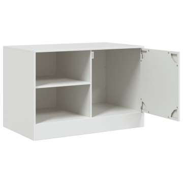 Dulapuri TV 2 buc., alb, 67x39x44 cm Otel - Img 6