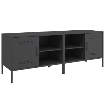 Dulapuri TV, 2 buc., negru, 68x39x50,5 cm, oțel - Img 2