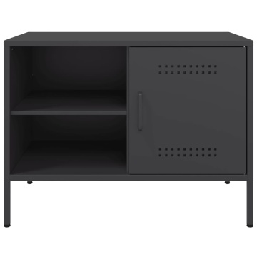 Dulapuri TV, 2 buc., negru, 68x39x50,5 cm, oțel - Img 6