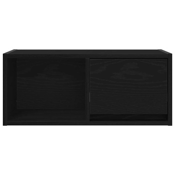 Dulapuri TV 2 buc stejar negru 60x31x25,5 cm lemn prelucrat - Img 6