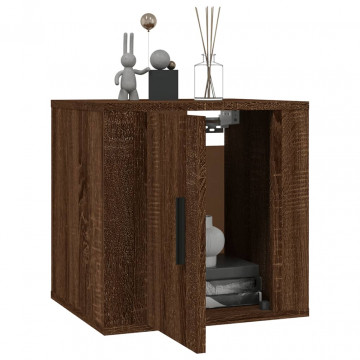 Dulapuri TV montate pe perete 2 buc. stejar maro 40x34,5x40 cm - Img 3