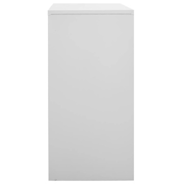 Dulapuri vestiar, 2 buc., gri deschis, 90x45x92,5 cm, oțel - Img 4