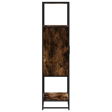 Dulapuru stejar afumat 68x35x139 cm lemn și metal prelucrat - Img 8