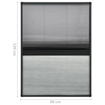 Ecran insecte pentru ferestre, cu umbrar, 80x120 cm, aluminiu - Img 6