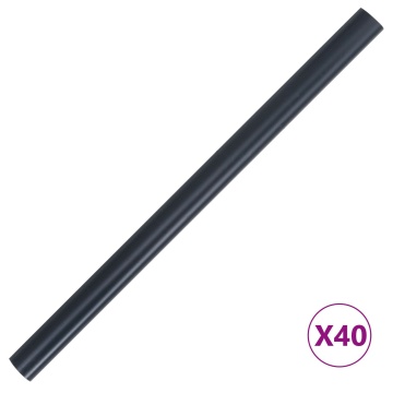 Ecrane de intimitate pentru grădină 2 buc PVC 35x0,19 m Gri închis mat - Img 3