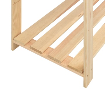 Etajere cu 5 rafturi, 2 buc, 170x38x170 cm, lemn de pin, 500 kg - Img 6