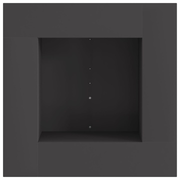 Focar cuadrat Negru 60x60x30 cm Oțel - Img 3