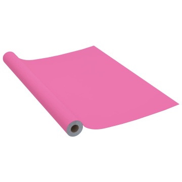 Folie de mobilier autoadezivă ,roz extra lucios 500x90 cm PVC - Img 2