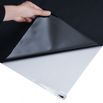 Folie pentru fereastră statică, negru mat, 60x500 cm, PVC - Img 7