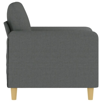 Fotoliu canapea, gri închis, 60 cm, material textil - Img 4