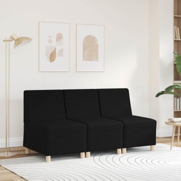 Fotoliu canapea, negru, 55 cm, material textil - Img 3