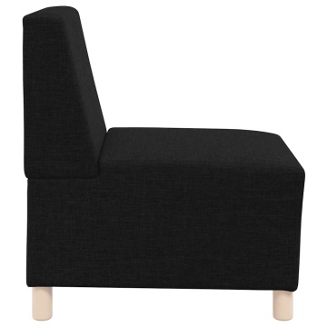 Fotoliu canapea, negru, 55 cm, material textil - Img 8