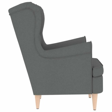 Fotoliu, gri închis, 74x84x100 cm, textil - Img 8