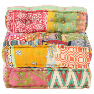 Fotoliu puf modular, model petice, material textil - Img 2