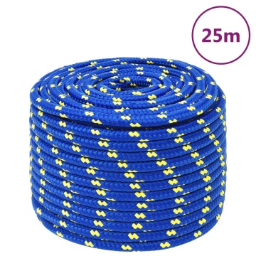 Frânghie de barcă, albastru, 12 mm, 25 m, polipropilenă - Img 1